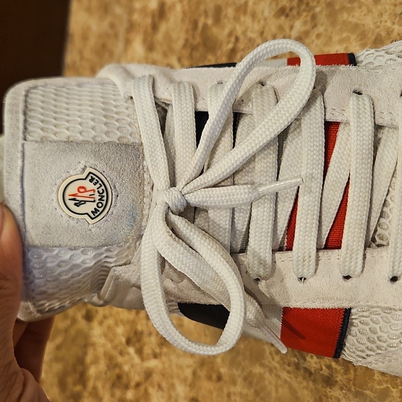 MEN'S MONCLER HORACE SNEAKERS SHOES LACE UPS $500 - Picture 5 of 6